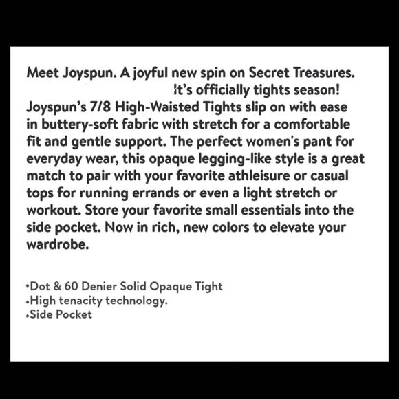 Joyspun Women's 7/8 Solid Tight-Legging, Size XXXL - Picture 7 of 7